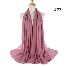 Load image into Gallery viewer, Plain Chiffon Scarf 2
