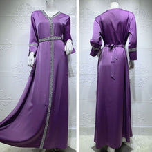 Load image into Gallery viewer, Diamond on Embroidery Abaya
