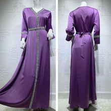 Load image into Gallery viewer, Diamond on Embroidery Abaya