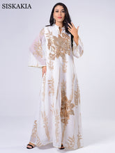 Load image into Gallery viewer, Embroidered Abaya Dress For Women