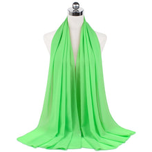 Load image into Gallery viewer, Women Solid Chiffon Scarf