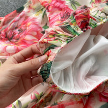 Load image into Gallery viewer, Pink Floral Print Maxi Dress