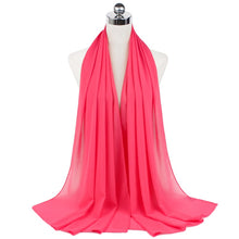Load image into Gallery viewer, Women Solid Chiffon Scarf