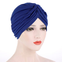 Load image into Gallery viewer, Solid Folds Pearl Turban