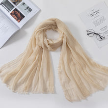 Load image into Gallery viewer, Plain Crinkled Scarf