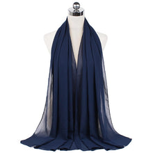 Load image into Gallery viewer, Women Solid Chiffon Scarf