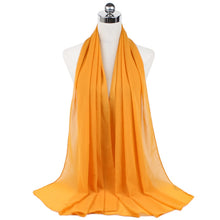 Load image into Gallery viewer, Women Solid Chiffon Scarf