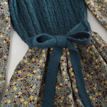 Load image into Gallery viewer, Corduroy Floral Women Dress