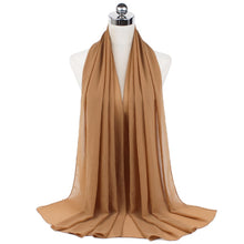 Load image into Gallery viewer, Women Solid Chiffon Scarf