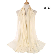 Load image into Gallery viewer, Plain Chiffon Scarf 2