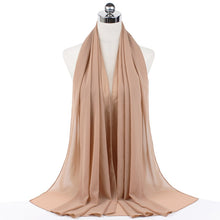 Load image into Gallery viewer, Women Solid Chiffon Scarf