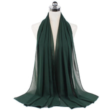 Load image into Gallery viewer, Women Solid Chiffon Scarf