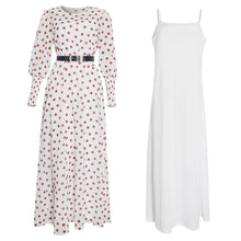 Load image into Gallery viewer, Polka Dot Long Sleeve Maxi Dress