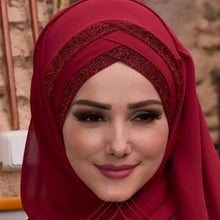 Load image into Gallery viewer, Sequins Glitter Forehead Scarf