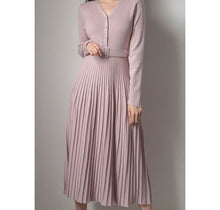 Load image into Gallery viewer, Single Breasted Sweater Dress