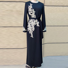Load image into Gallery viewer, Pearl on Embroidery Abaya