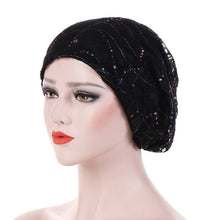 Load image into Gallery viewer, Sparkly Lace Turban