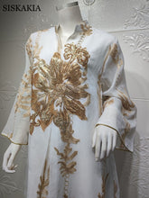 Load image into Gallery viewer, Embroidered Abaya Dress For Women