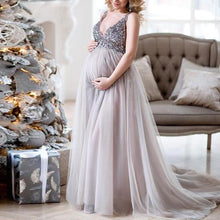 Load image into Gallery viewer, Sequin Maternity Dress