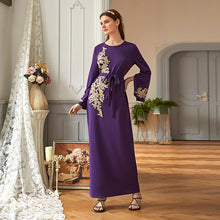 Load image into Gallery viewer, Pearl on Embroidery Abaya