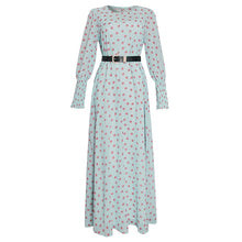 Load image into Gallery viewer, Polka Dot Long Sleeve Maxi Dress