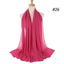 Load image into Gallery viewer, Plain Chiffon Scarf 2