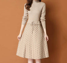 Load image into Gallery viewer, Dot Printed Sweater Dress