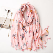Load image into Gallery viewer, Pashmina Floral Scarf