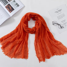 Load image into Gallery viewer, Plain Crinkled Scarf