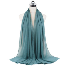 Load image into Gallery viewer, Women Solid Chiffon Scarf