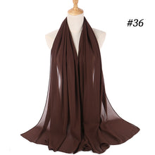 Load image into Gallery viewer, Plain Chiffon Scarf 2