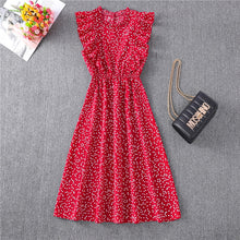 Load image into Gallery viewer, Elegant Sundress Ruffles Dress