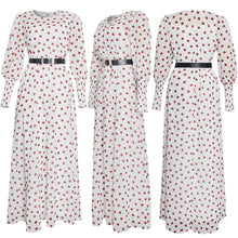 Load image into Gallery viewer, Polka Dot Long Sleeve Maxi Dress