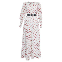Load image into Gallery viewer, Polka Dot Long Sleeve Maxi Dress