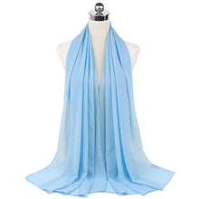 Load image into Gallery viewer, Women Solid Chiffon Scarf