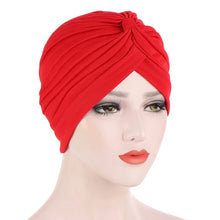 Load image into Gallery viewer, Solid Folds Pearl Turban