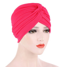 Load image into Gallery viewer, Solid Folds Pearl Turban