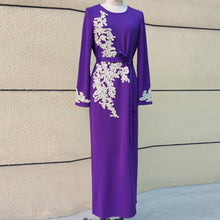 Load image into Gallery viewer, Pearl on Embroidery Abaya