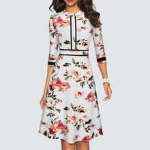 Load image into Gallery viewer, A Line Party Patchwork Dress.
