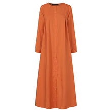 Load image into Gallery viewer, Long Sleeve Button Dress