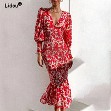 Load image into Gallery viewer, V-Neck Vintage Party Dress