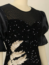 Load image into Gallery viewer, Sequin Black Sparkly Dress