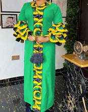 Load image into Gallery viewer, Sleeve Pleated Maxi Long Dress