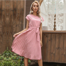 Load image into Gallery viewer, Pleated Polka Dots Dress