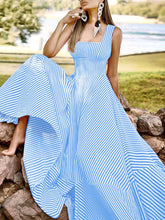 Load image into Gallery viewer, Chic Striped Print Maxi Dress