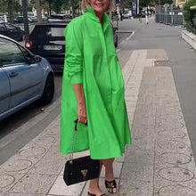 Load image into Gallery viewer, Elegant Pocket Streetwear Female Dress