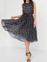 Load image into Gallery viewer, O Neck Sleeveless Floral Print Dress