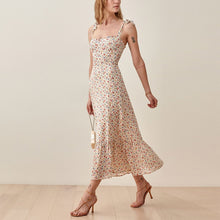 Load image into Gallery viewer, Vintage Strap Tie Ruffle Dress
