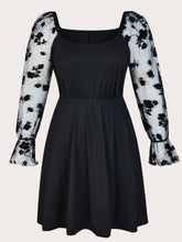 Load image into Gallery viewer, Long Sleeve Lace Midi Dress