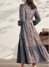 Load image into Gallery viewer, Long Sleeve Floral  Women Dress